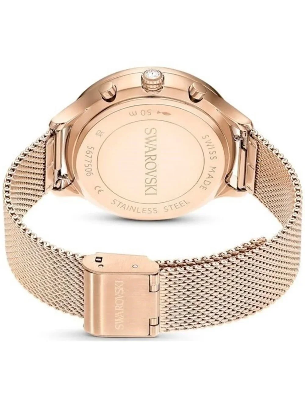 NWT Swarovski Nova Chrono Quartz White Dial Watch